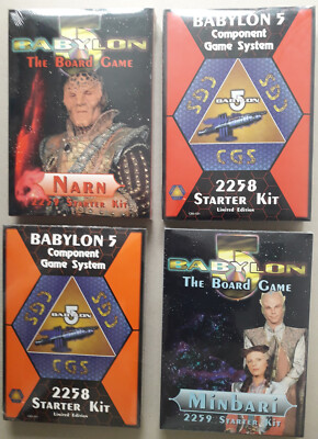 Babylon 5, 4 Boxen Component Game System, Starter Kit, OVP, Englisch