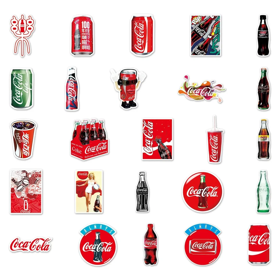 20pcs COKE, COCA-COLA STICKERS, A Long Time Favorite - Laptop, Toolbox, Phone - Image 3 of 4
