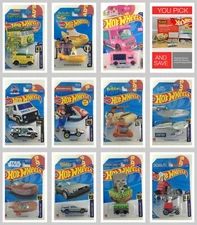 Hot Wheels Screen Time Minions,Snoopy,Monster High,Barbie,Star Trek,You Pick