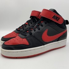 Nike Court Borough Mid 2 GS Bred Retro Black Red Youth Size 5Y CD7782-003