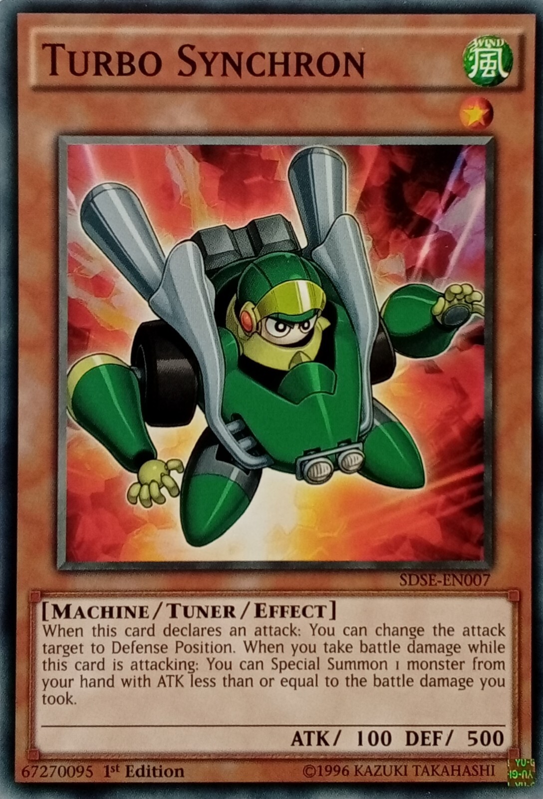 SDSE-EN007 TURBO SYNCHRON COMMON 1ST EDITION YuGiOh CARD
