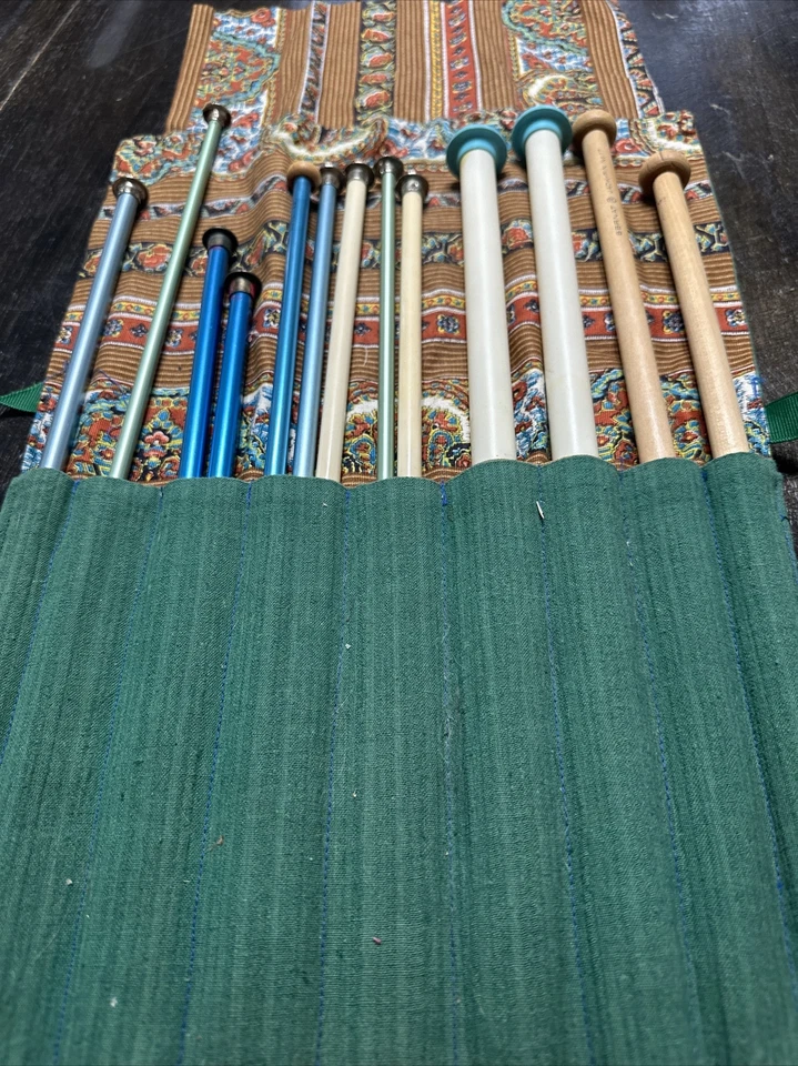 Lote al por mayor de agujas de tejer de madera Bernat vintage plástico aluminio Foto 2 de 4