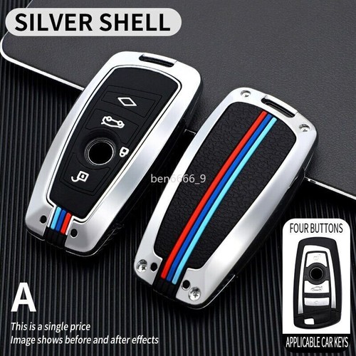 Galvanized Alloy Car Key Fob Case Cover For BMW 3 4 5 Series F20 F21 F30 F31 F25 - Picture 9 of 19