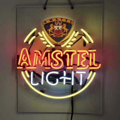 Amstel Light Neon Sign Acrylic 19x15'' Lamp Beer Bar Wall Deocr Artwork Gift