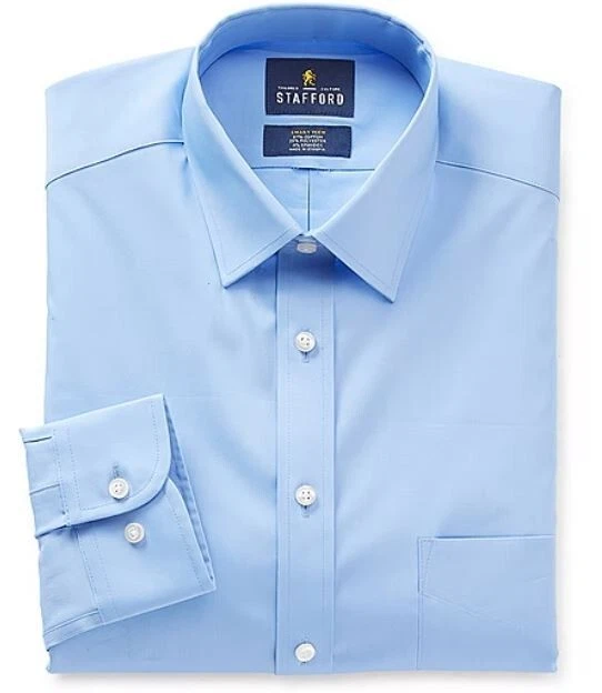Stafford travel oxford mens button down collar long sleeve cheap wrinkle free stretch dress shirt