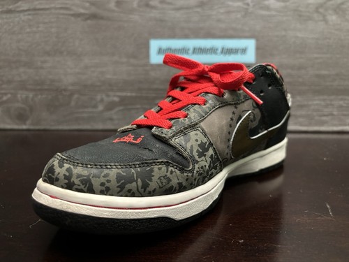 Nike SB Dunk Low Premium SBTG Sabotage 2006 Black Red Men's Size 9 313170 201 - 第 13/21 張圖片