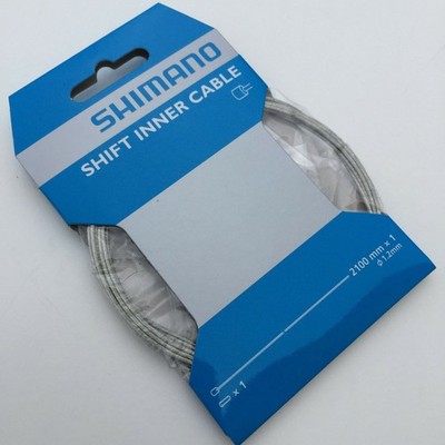 Shimano Schaltinnenzug verzinkt Rennrad MTB 1,2x2100mm Schaltzug inkl. Endkappe