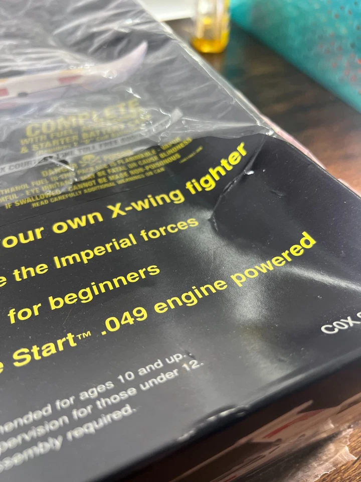 Vintage COX Star Wars X-Wing Control Line Fighter Model 9310 SEALED NEW 1997 D1 - Image 3 of 4