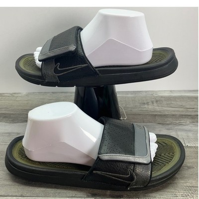 Nike Benassi Solarsoft Slide 2 Mens 10 Black Grey Athletic Sandals 315102-001