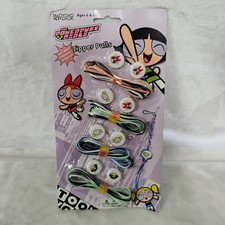 Vtg 90s Powerpuff Girls Zipper Pulls DIY Craft Kit Cartoon Network NIP 1999 M