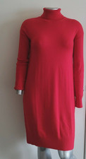 NWT A New Day RED TURTLENECK SIDE SLIT SWEATER DRESS Size M Pullover Long Sleeve