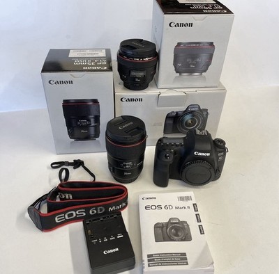 Canon Camera Bundle EOS 6D Mark ii body with 50mm & 35mm Lenses