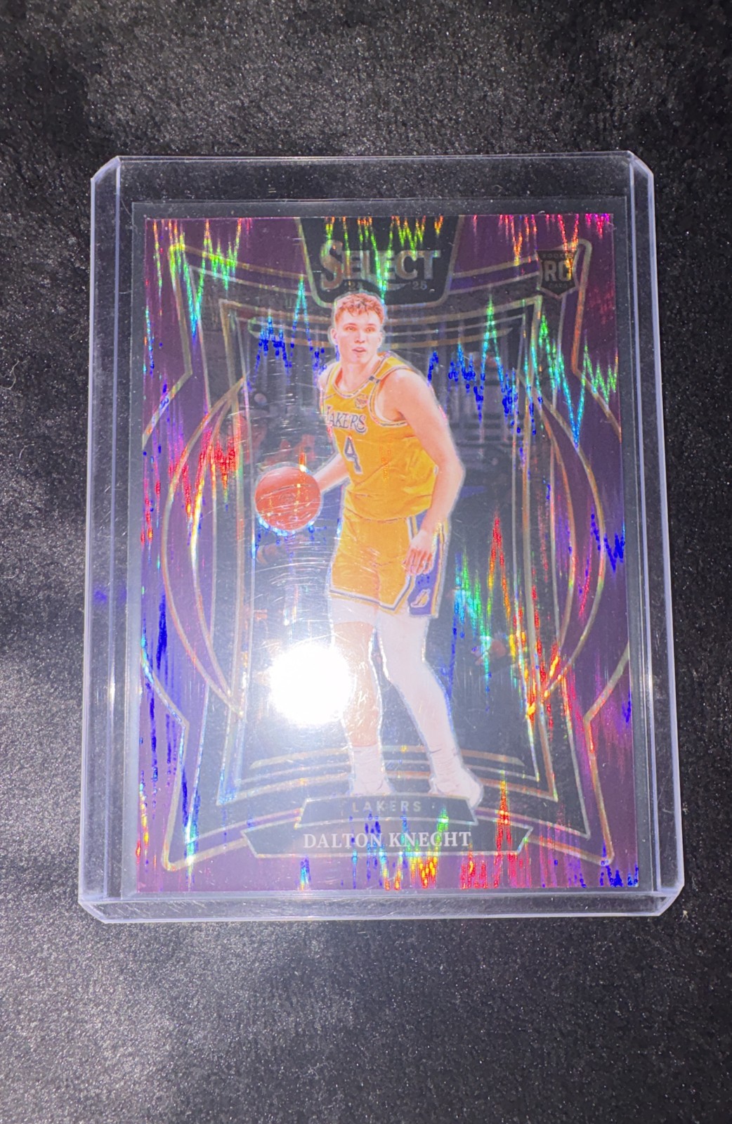 2024-25 Panini Select - Concourse Dalton Knecht #91 Purple Flash Prizm /249 (RC)