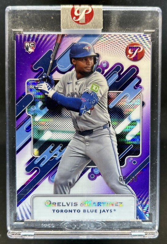 2025 Topps Pristine Orelvis Martinez RC Purple Refractor Rookie #/99 Blue Jays