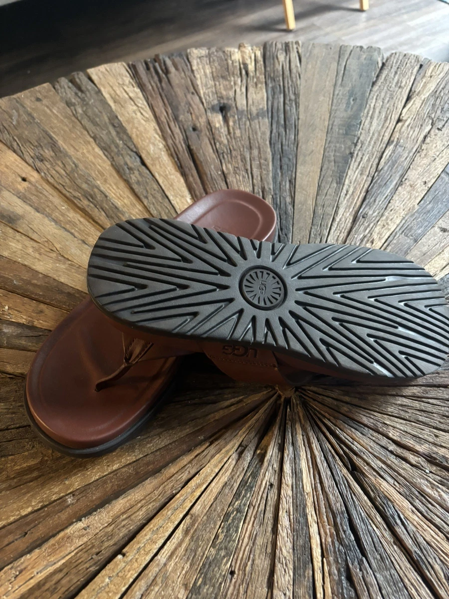 UGG Brown Leather Upper Sandals for Men for sale | eBay display picture 1