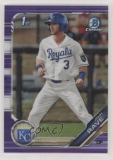 2019 Bowman Draft Chrome Purple Refractor /250 John Rave #BDC-144 uk2