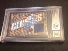 Beckett 10 Gem Mint Autographed 2017 Vertex Closers 18/25 Adam Vinatieri #CL-14