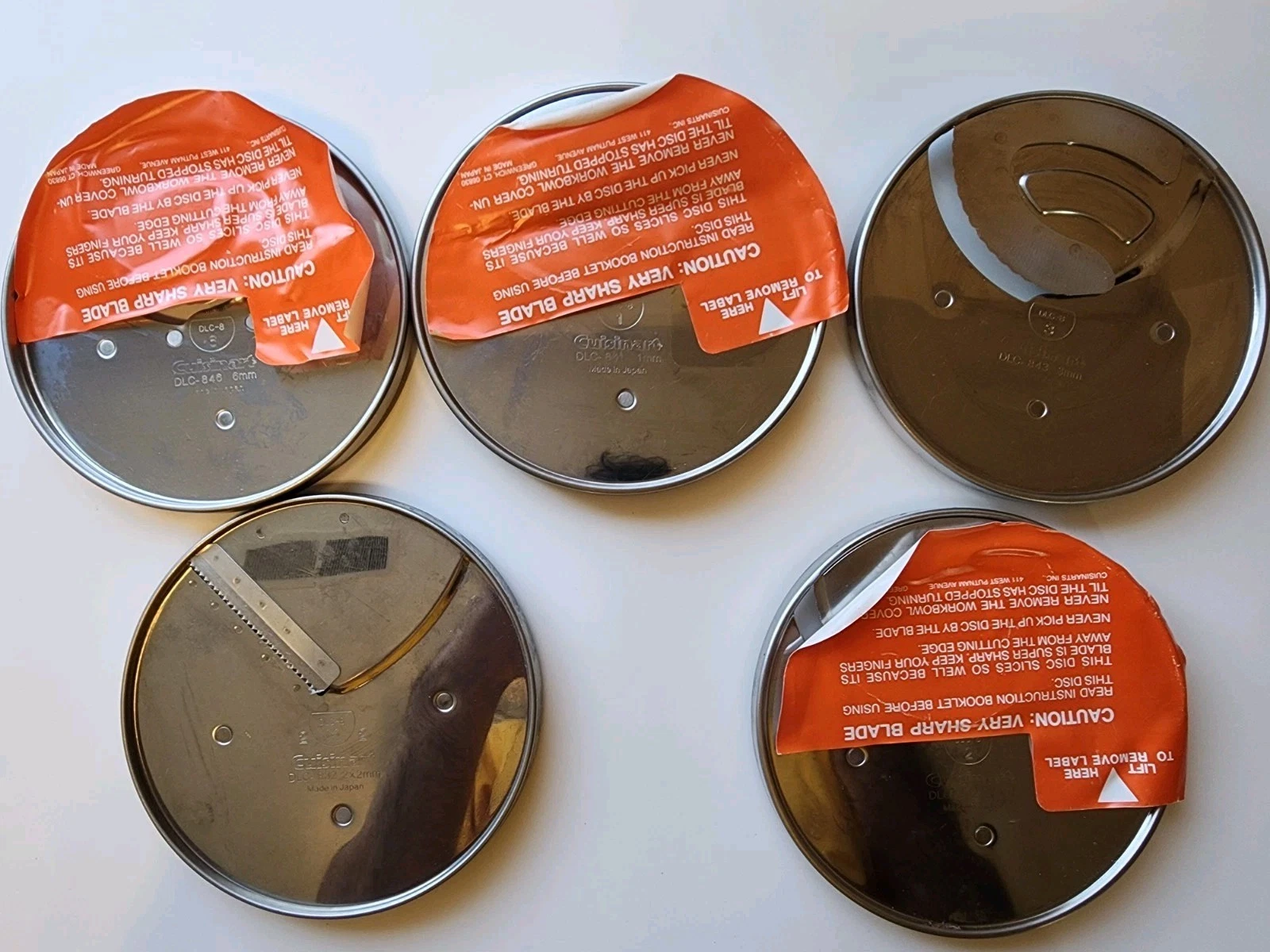 Lot Of 5 Cuisinart DLC-8 Slicing Disc Blades 2x2mm 832 846 842 843 841
Opens in a new window or tab