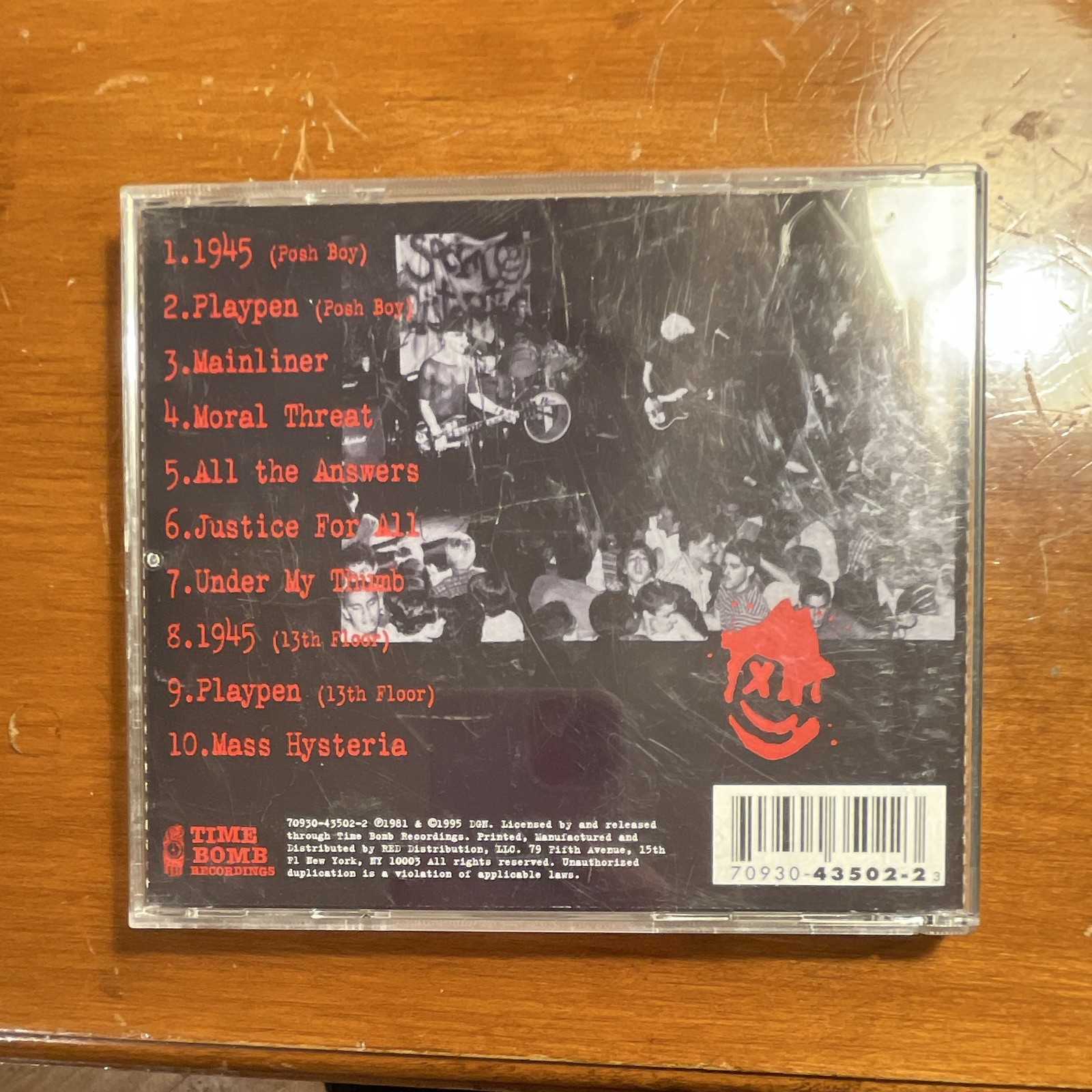 Social Distortion Mainliner (Wreckage from the Past) 1995 CD Time Bomb ...