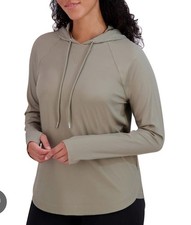 NWT SAGE Women's Lightweight Hoodie Medium Grey Long Sleeve Activewear