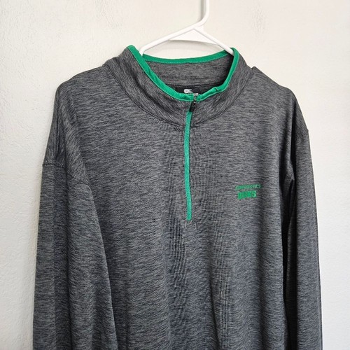 Colosseum Oregon Ducks Heathered Quarter Zip Long Sleeve Sport Pullover Mens XXL - Picture 3 of 8