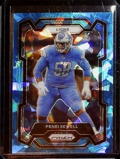 2023 Panini Prizm #103 Penei Sewell Blue Ice #/99