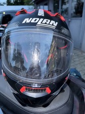 NoLan N87 Motorradhelm - Schwarz/Rot/Grau/Matt - S = 55/56