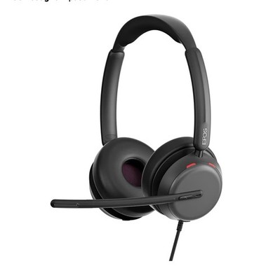 EPOS IMPACT 860 ANC Dual-sided Wired Headset With Active Noise Cancelation 