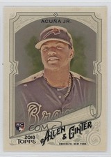 2018 Topps Allen & Ginter Hot Box Ronald Acuna Jr #207 0z4u