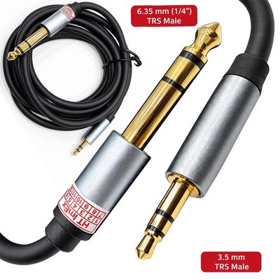 3,5mm auf 6,3mm Klinkenkabel 2m Audio Stecker kabel für OnePlus, OPPO Tablet