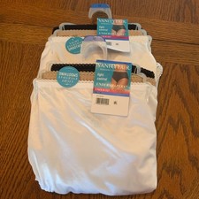 VANITY FAIR 3 PACK HI-CUT BRIEF PANTIES 5X Size 12 LOT of 2 SETS, 6 PANTIES