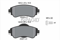 Bremsbelagsatz Scheibenbremse Pagid T2075N FüR CitroËN C4 2 DS4 Thp 110 NCHNZ6