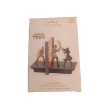 Hallmark Star Wars A DEADLY DUEL The Phantom Menace Keepsake Ornament 2009