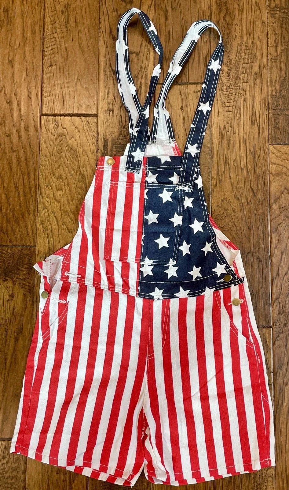 Unisex Size M Overalls USA America Flag Print Bib Pants Jumpsuit Romper Shorts
Opens in a new window