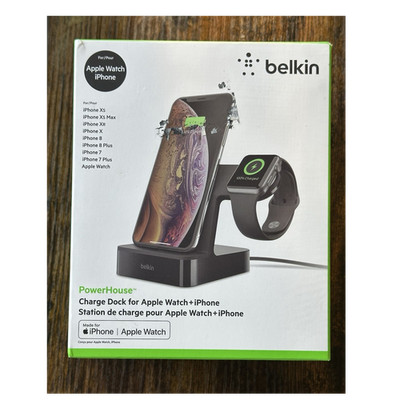 Belkin PowerHouse Charge Dock Apple Watch + iPhone X/XS/XR/XS Max Black F8J237