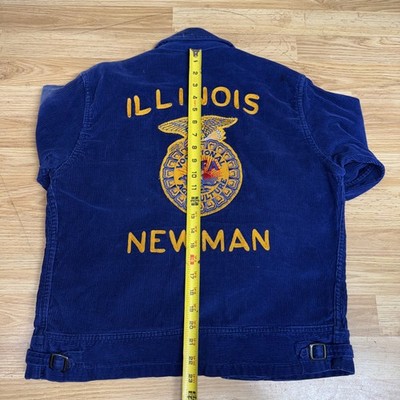 Vintage 1960s FFA corduroy Illinois jacket Mens Size 38 Talon