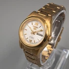 NEAR MINT SEIKO 5 Ladies Gold Automatic Watch 4207-00X0 Vintage 21Jewels 5.7"