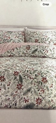 NWT Lillian August French Farmhouse Reversible Quilt Set Full/Queen