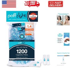 1200 Cigarette Filters That Remove Tar and Chemicals, Reusable Filter Tips, T...
