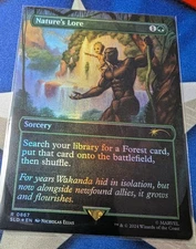 Nature's Lore Groot MTG Marvel Secret Lair NM Foil Unplayed SLD Black Panther
