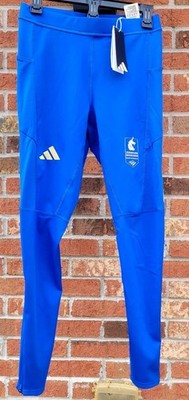 Adidas Boston Marathon 2026 Running Carrera Long Tights Blue Men's Size M