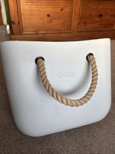 Women’s O Bag Italian Bag Shell with Short Rope Handles Used Good Condition