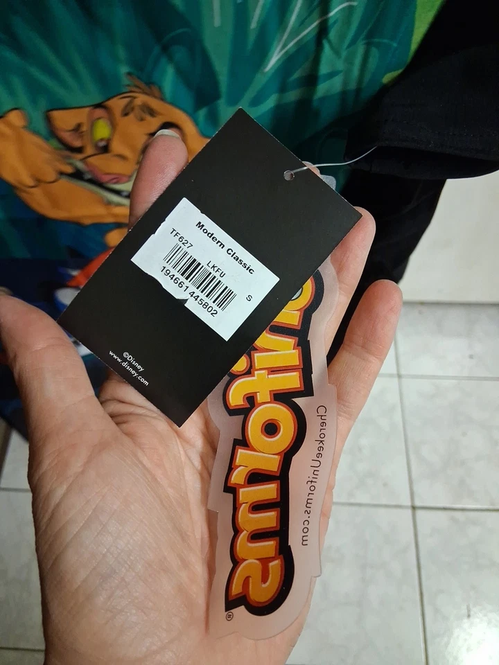 Lion King Cherokee Scrubs Tooniforms Disney Simba Nala V Neck Top NEW SMALL P12 - Image 4 of 4