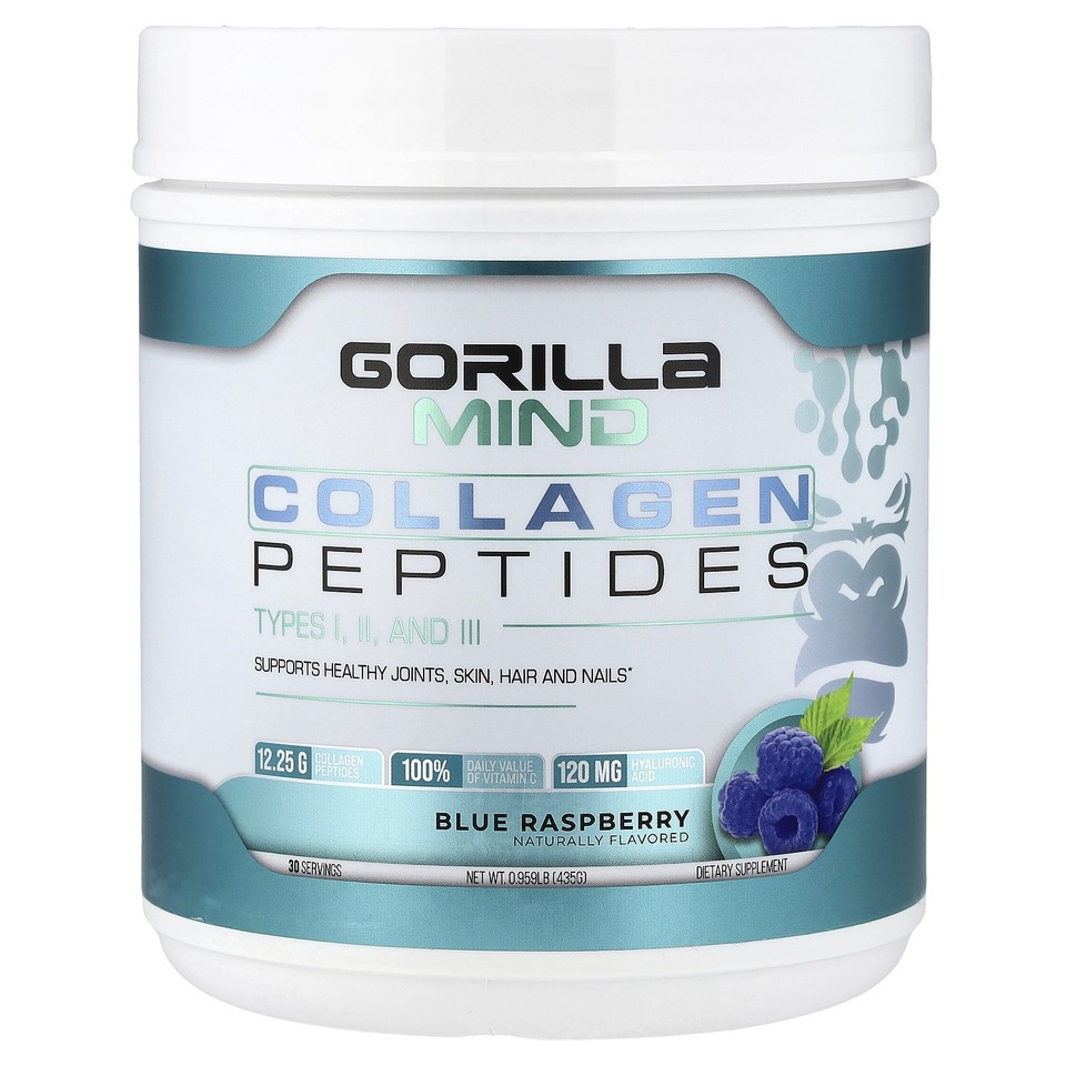 Collagen Peptides, Blue Raspberry, 0.959 lb (435 g)