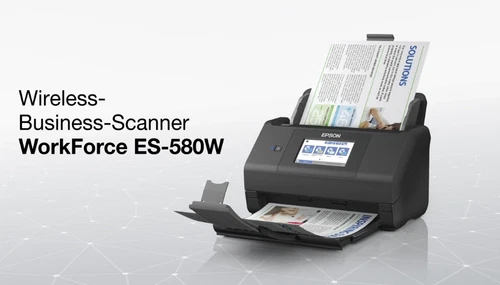 EPSON WorkForce ES-580W Dokumenten Scanner, 600 dpi, WLAN, Duplex, 35 Seiten / M