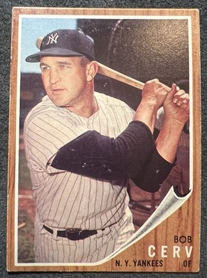 1962 TOPPS BOB CERV (NEW YORK YANKEES) #169 EX