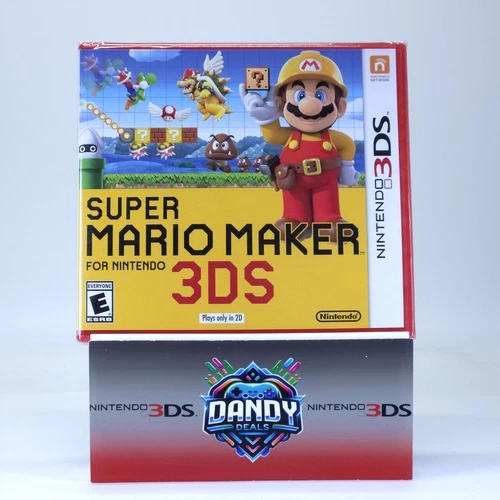 Super Mario Maker Brand New W/ Protector - Nintendo 3DS