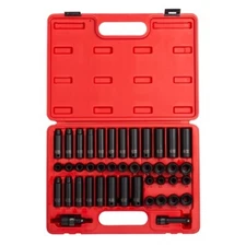 3/8" Drive 42 Piece SAE and Metric Master Impact S SUN3342 Brand New!