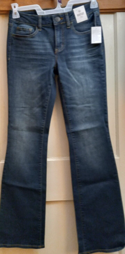 Women's So Low Rise Bootcut Stretch 33" Inseam Size 5 Blue Jeans - 第 1/4 張圖片