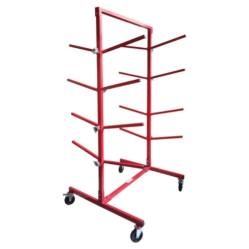 Heavy-Duty Floor Mobile Bumper Storage Stand Adjustable, Portable, Steel Frame - Bild 2 von 5